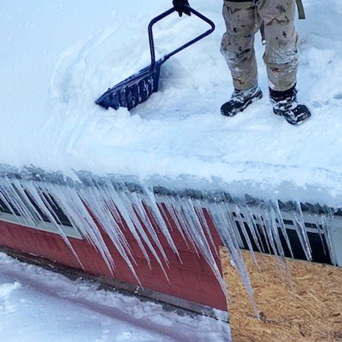 Commercial Roof Snow & Ice Removal Services near me Syracuse Manlius Camillus Central New York